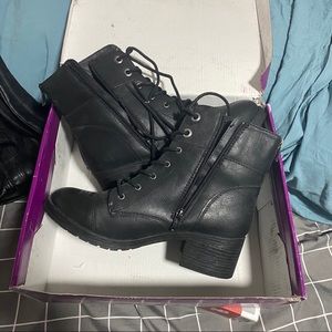 Krista combat boots NEW with box